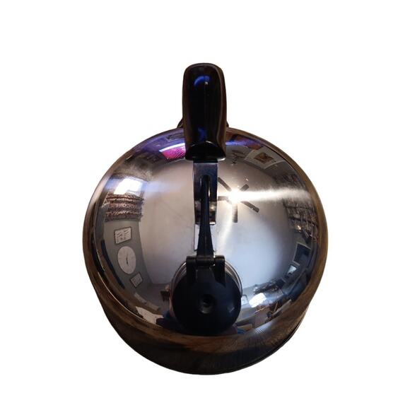 Revere‎ Ware Stainless Steel Whistling Tea Kettle Pot Copper Bottom 88-C Vintage - Picture 2 of 6